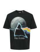 ONLY & SONS Onspink Floyd Rlx Ss Lic Tee Svart