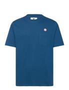 WOOD WOOD Adi Pocket Resort T-Shirt Gots Blå