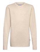 Jack & J S Jprblamilano Stitch Knit Crew Neck Jnr Kräm