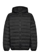 Jack & J S Jjebradley Light Puffer Hood Jnr Svart