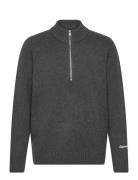 Jack & J S Jornorrebro Knit Half Zip Jnr Grå