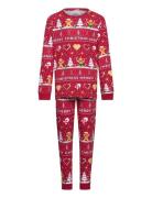 Christmas Sweats Christmas Cookie Pyjamas Red - Kids Röd