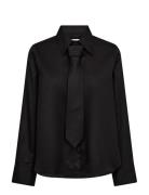 MOS MOSH Mmayen Stripe Shirt Svart