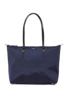 Lauren Ralph Lauren Nylon Medium Keaton Tote Bag Blå