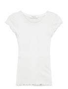 Rosemunde Rwbaybay Ss Regular T-Shirt Vit