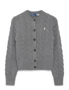 Polo Ralph Lauren Cable-Knit Wool-Cashmere Cardigan Grå