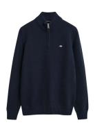GANT Casual Cotton Half Zip Blå