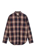 GANT Rel Checked Flannel Bd Shirt Blå