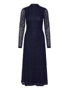Bardot Ola Long Sleeve Midi Dress Marinblå