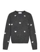 Vero Moda Girl Vmdoffy Intarsia Ls O-Nck Pullover Girl Grå