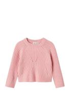 Name It Nmfrikine Ls Short Knit Pullover Pb Rosa