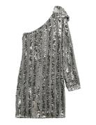 Vero Moda Vmefa Shoulder Short Dress Jrs Ga Silver