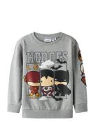 Name It Nmmosmus Batman Nreg Sweat Bru Wab Grå