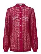 Noella Texas Lace Shirt Burgundy
