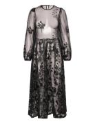 A-View Fuschia Dress Svart