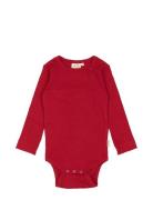 Petit Piao Body L/S Modal Röd
