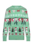 Christmas Sweats Cute Christmas Ribbon Sweater - Kids Grön