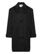 Monki Knee-Length Single-Breasted Coat Svart
