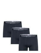 Knowledge Cotton Apparel 3 Pack Boxer Briefs Marinblå