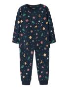 Name It Nmnvismas Ls Nightset Marinblå