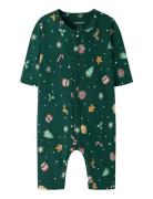 Name It Nbnvismas Ls Nightsuit Grön