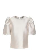 ONLY Onlmanny 2/4 Heavy Satin Top Wvn Cs Kräm