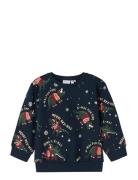 Name It Nmmroka Ls Nreg Sweat Bru Box Marinblå