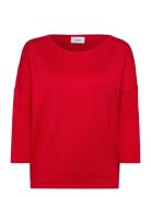 Saint Tropez A2561, Milasz R-Neck Pullover Röd