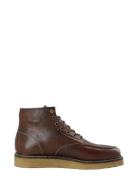 Bianco Biajesper Moc Toe Boot Waxed Leather Brun