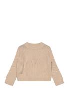 Name It Nmfrikine Ls Short Knit Pullover Pb Beige