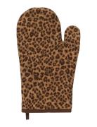 Anna + Nina Leopard Oven Mitt Brun