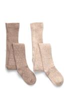 Minymo Wool Stocking - 2-Pack Beige
