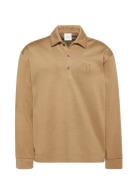 Calvin Klein Ls Stretch Wool Blend Interlock Beige