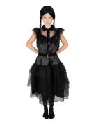 Joker Costume Black Lace Dress 158-164 Svart