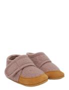 En Fant Wool Slippers W. Suede Rosa