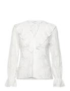 Bubbleroom Lace L/S Blouse Vit