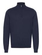 Clean Cut Copenhagen Claude Half-Zip Knit Marinblå