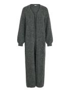 Vila Vinynni Open L/S Long Knit Cardigan/Ln Grå