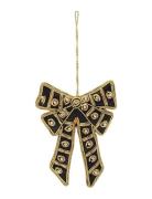 Anna + Nina Regal Bow Ornament Svart