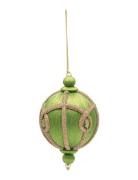 Anna + Nina Golden Fern Ornament Grön