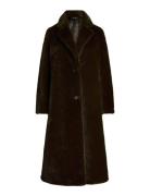 Lauren Ralph Lauren Faux-Fur Coat Brun