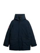 Superdry City Padded Parka Jacket Marinblå