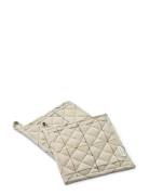 STUDIO FEDER Ada Pot Holder 2-Pack Kräm