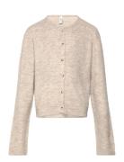 Vero Moda Girl Vmlefile Ls O-Neck Cardigan Btq Girl Beige