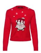 Vero Moda Vmcute Ls O-Neck Pullover Xmas Box Röd