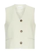 MSCH Copenhagen Mschrosina Michelle Short Waistcoat Kräm