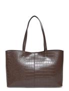 Mango Shopper Bag With Double Handle Brun