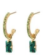 Caroline Svedbom Lucy Earrings Gold Grön