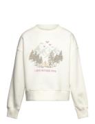 Mango Embroidered Cotton Sweatshirt Vit