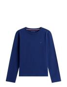 Tommy Hilfiger Ls Pj Straight Set Flannel Print Blå